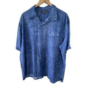 Croft & Barrow Soft Hawaiian Tropical Print Button Down Collar Shirt XXL